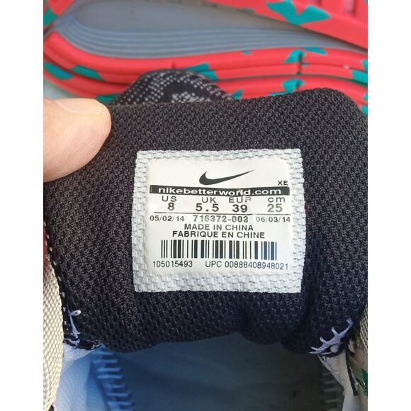 NIKE AIR ZOOM STRUCTURE 18 WOMEN'S SHOES Gray Black Jade SIZE 8 - Picture 6 of 10